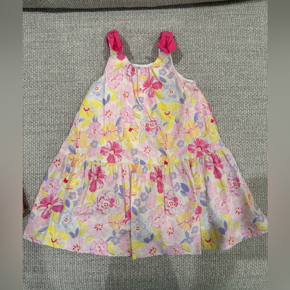 Zara Pink and Yellow Floral Kids Dress